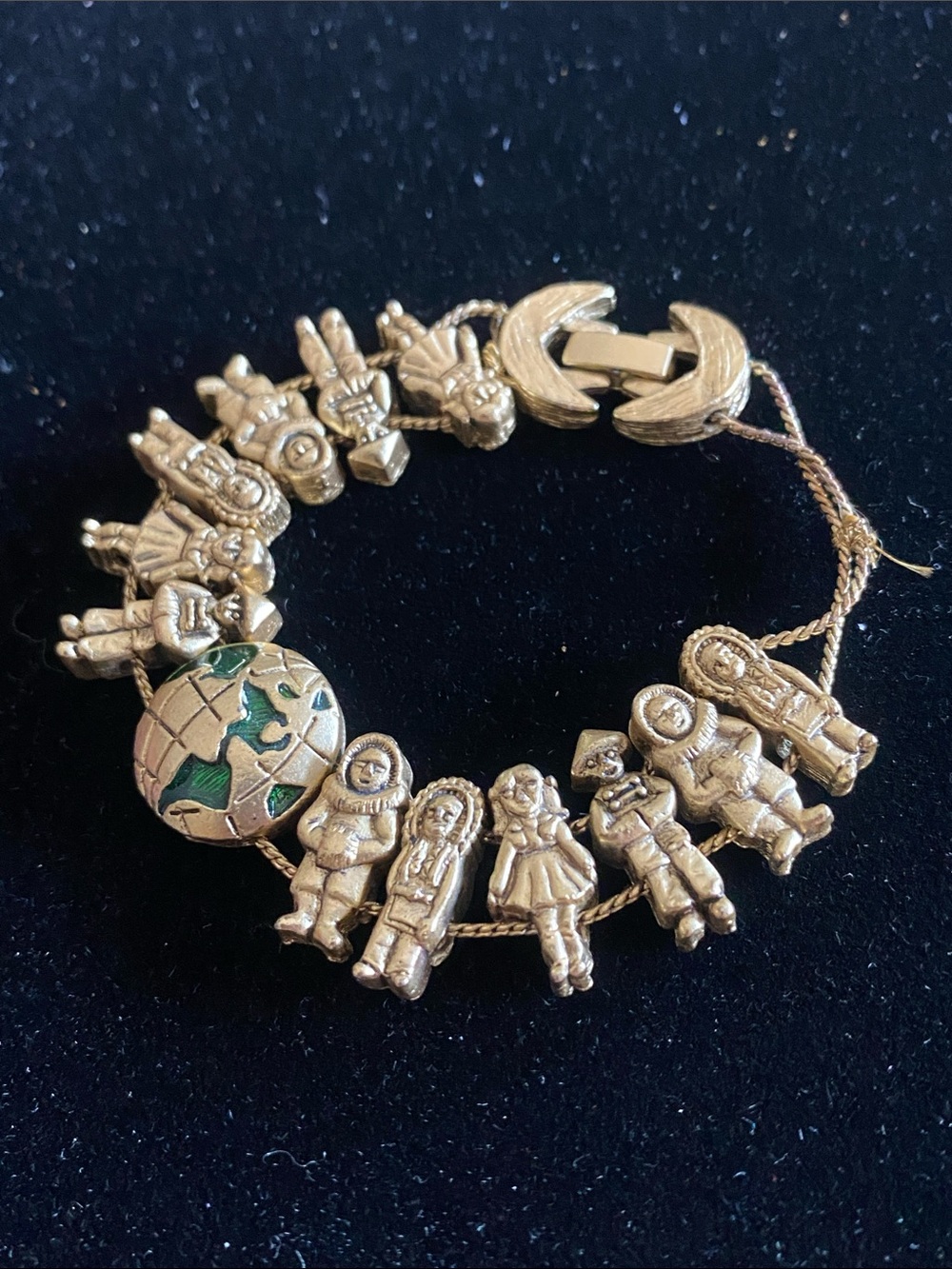 Vintage Children Around The World Bracelet